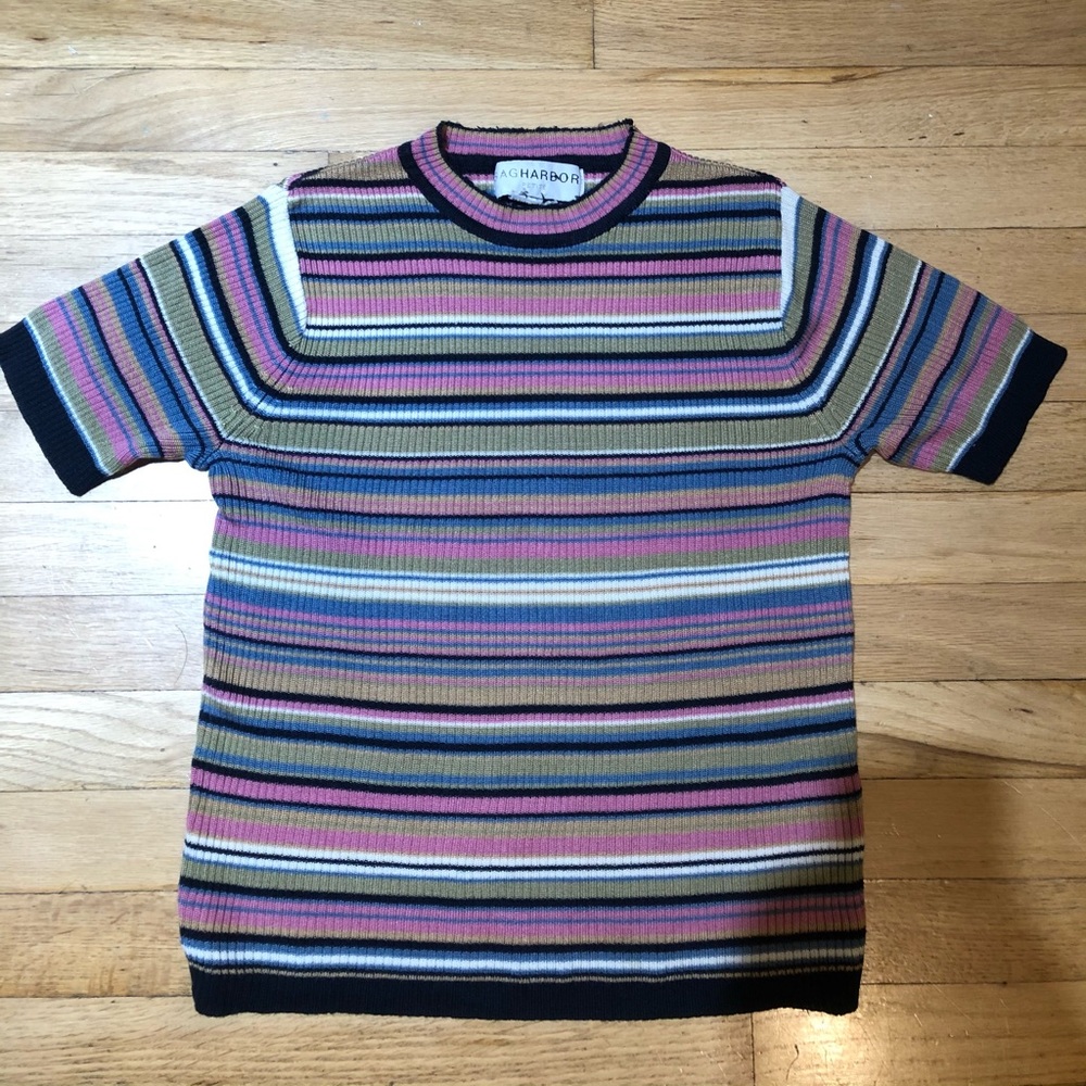 Stripped knit top